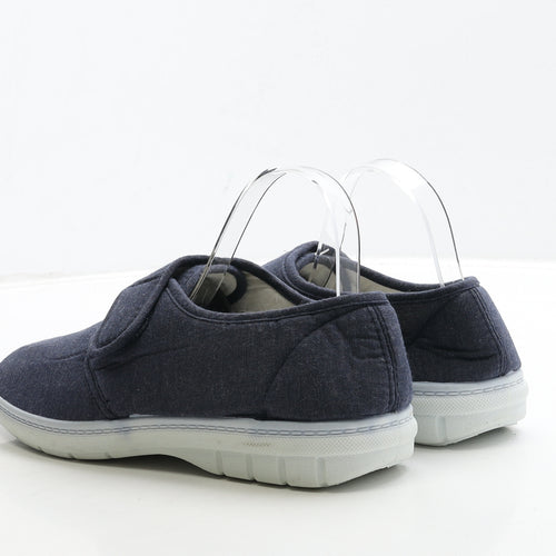 Hobos Mens Blue Polyester Slip On Casual UK 8