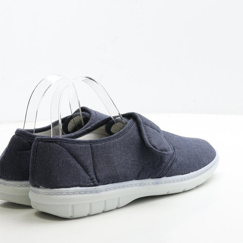 Hobos Mens Blue Polyester Slip On Casual UK 8