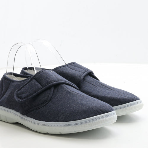 Hobos Mens Blue Polyester Slip On Casual UK 8