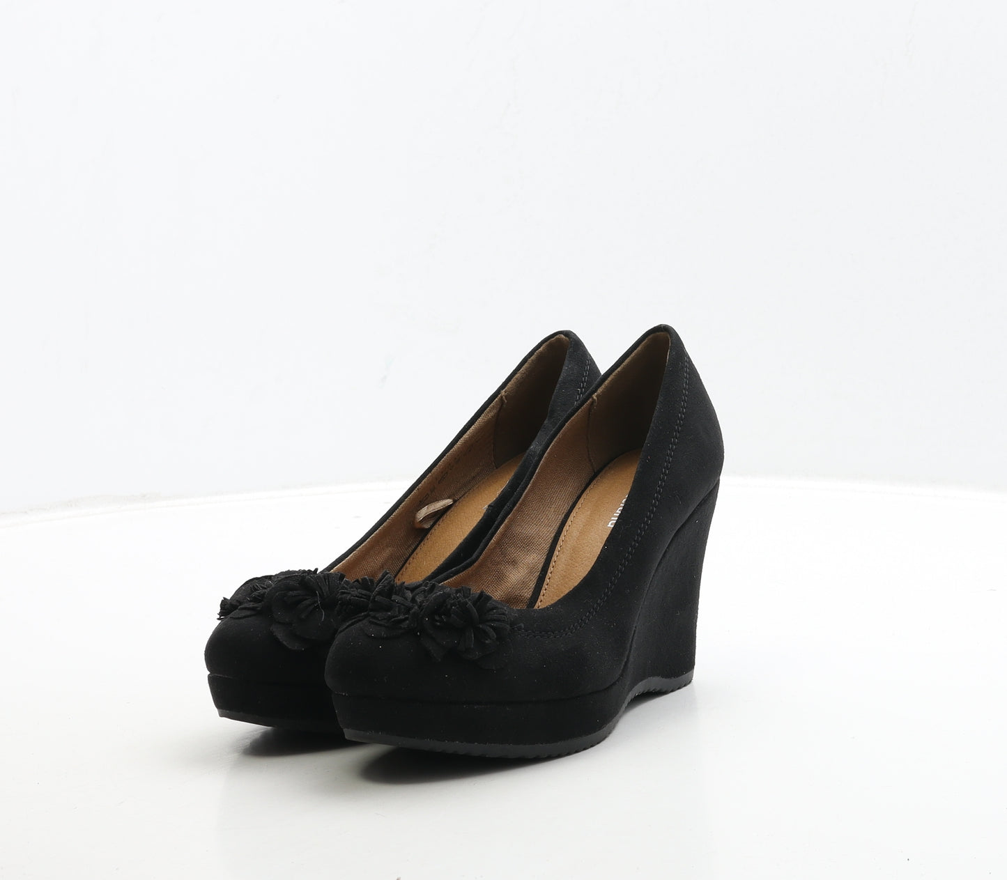 Graceland Womens Black Suede Court Heel UK 3 35