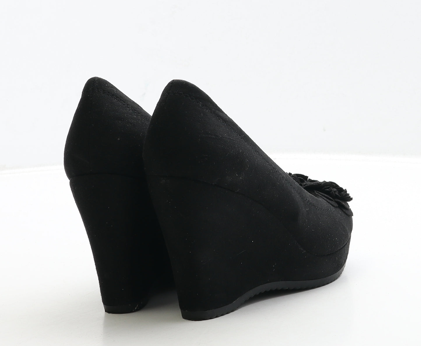 Graceland Womens Black Suede Court Heel UK 3 35