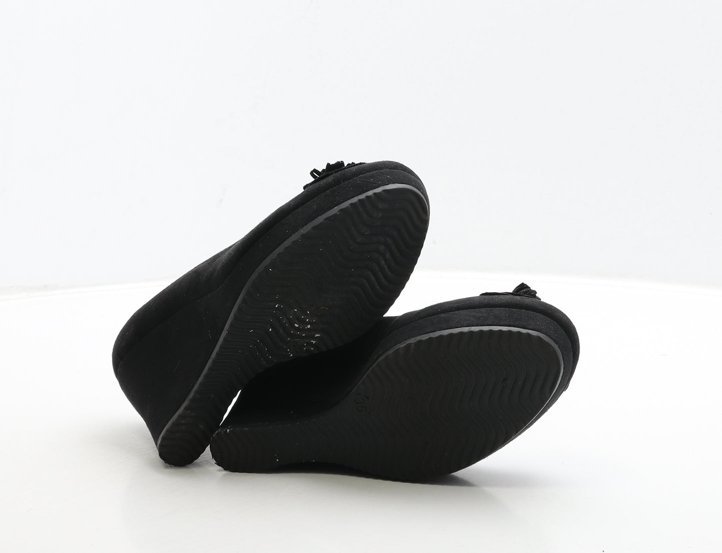 Graceland Womens Black Suede Court Heel UK 3 35