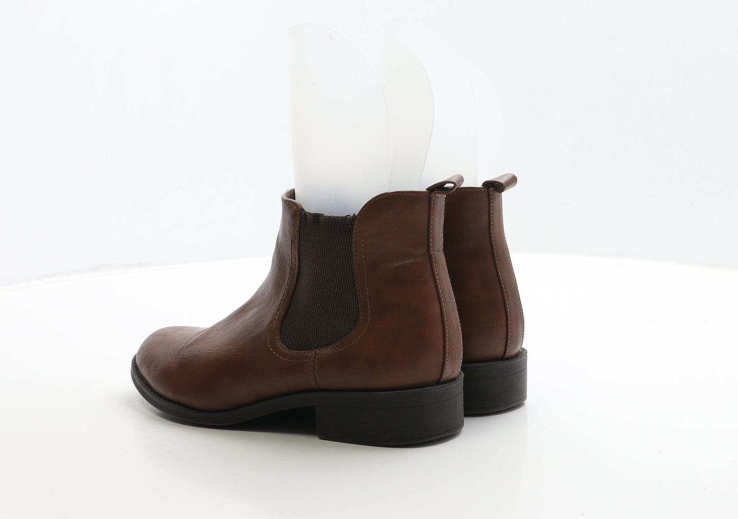 Dorothy Perkins Womens Brown Leather Chelsea Boot UK 5