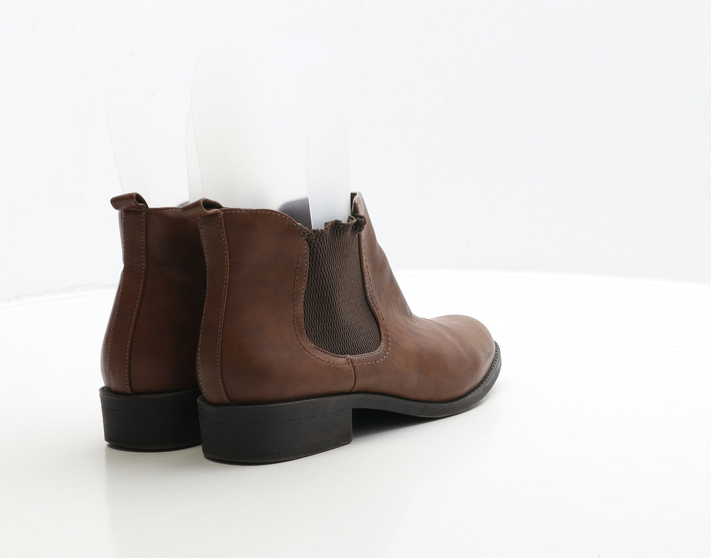 Dorothy Perkins Womens Brown Leather Chelsea Boot UK 5
