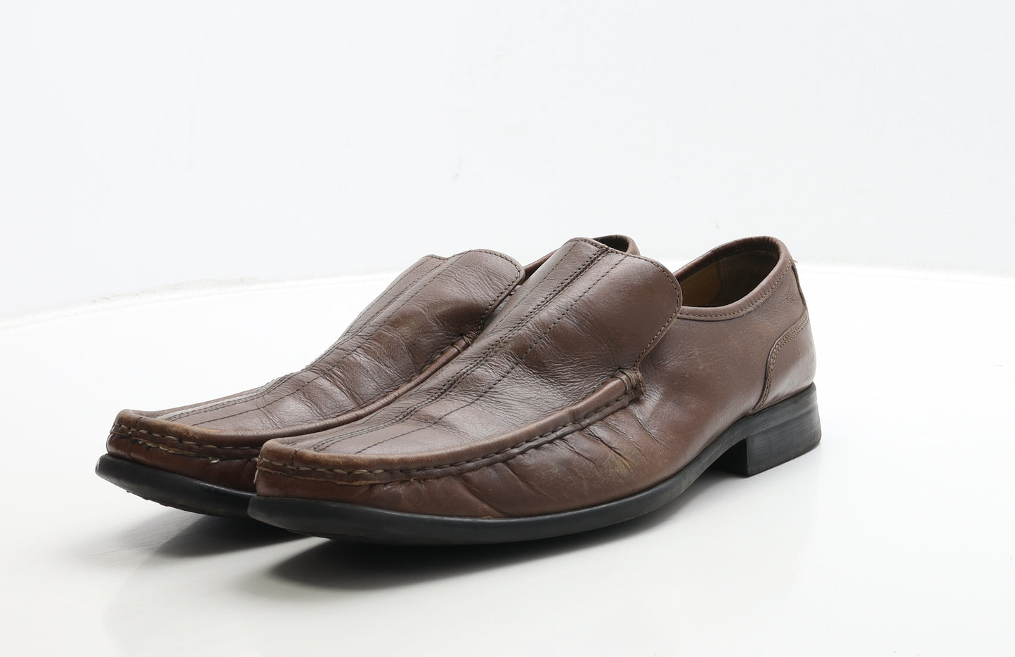 Barrett Mens Brown Leather Loafer Casual UK 11