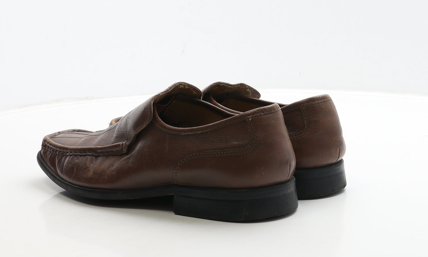 Barrett Mens Brown Leather Loafer Casual UK 11
