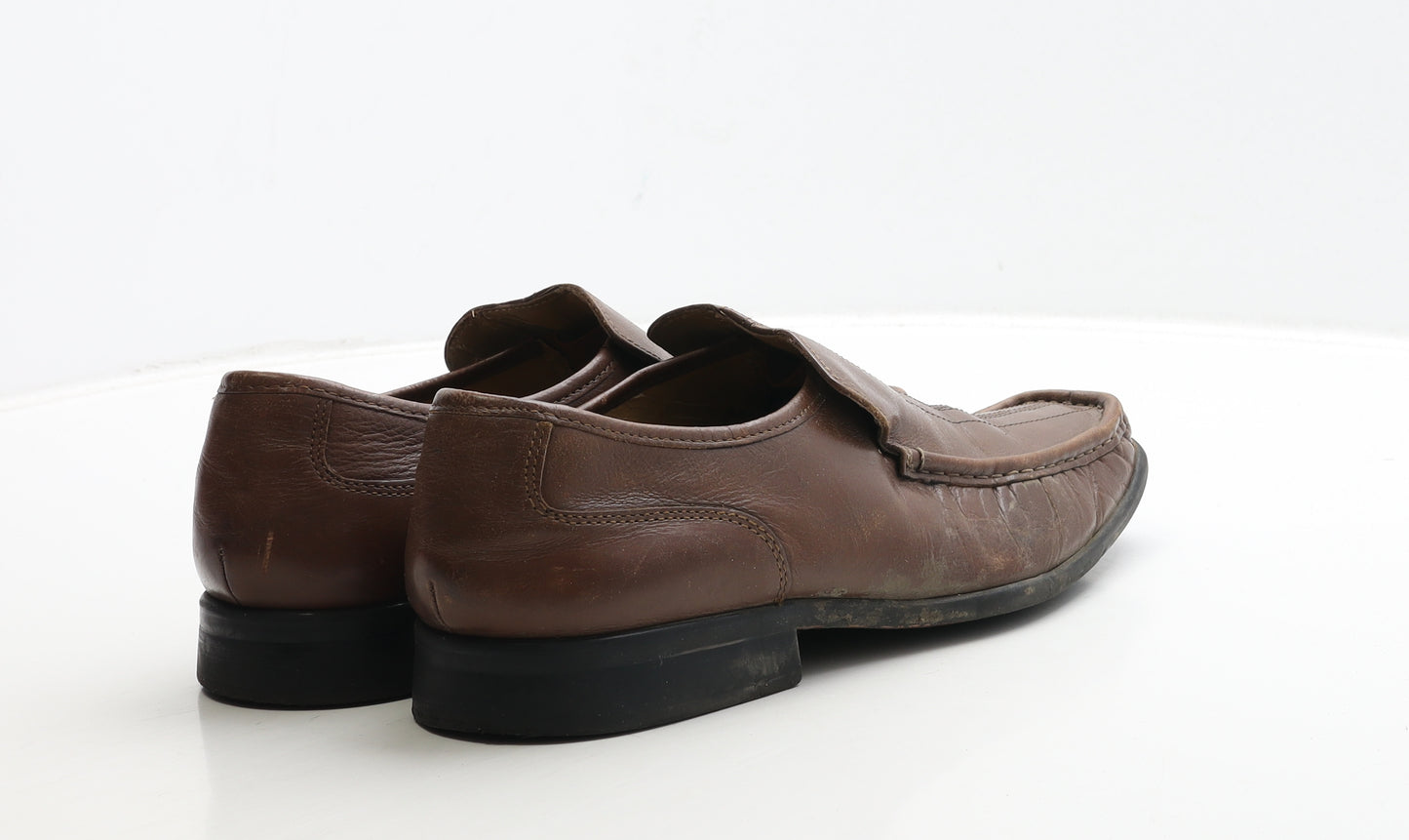 Barrett Mens Brown Leather Loafer Casual UK 11