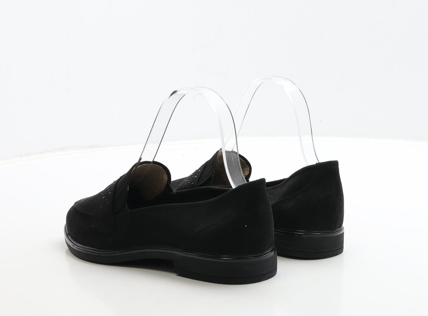 Pavers Womens Black Suede Loafer Casual UK 4 37