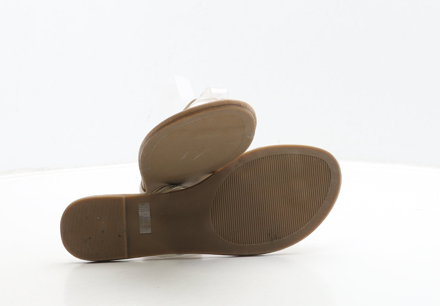 F&F Womens Multicoloured Leather Thong Sandal UK 6 39