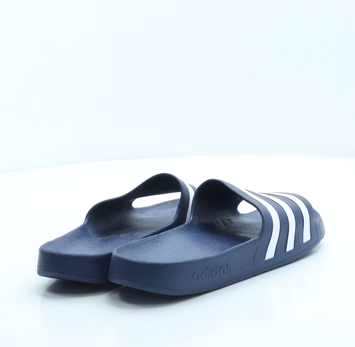 adidas Mens Blue Rubber Slider Sandal UK 8