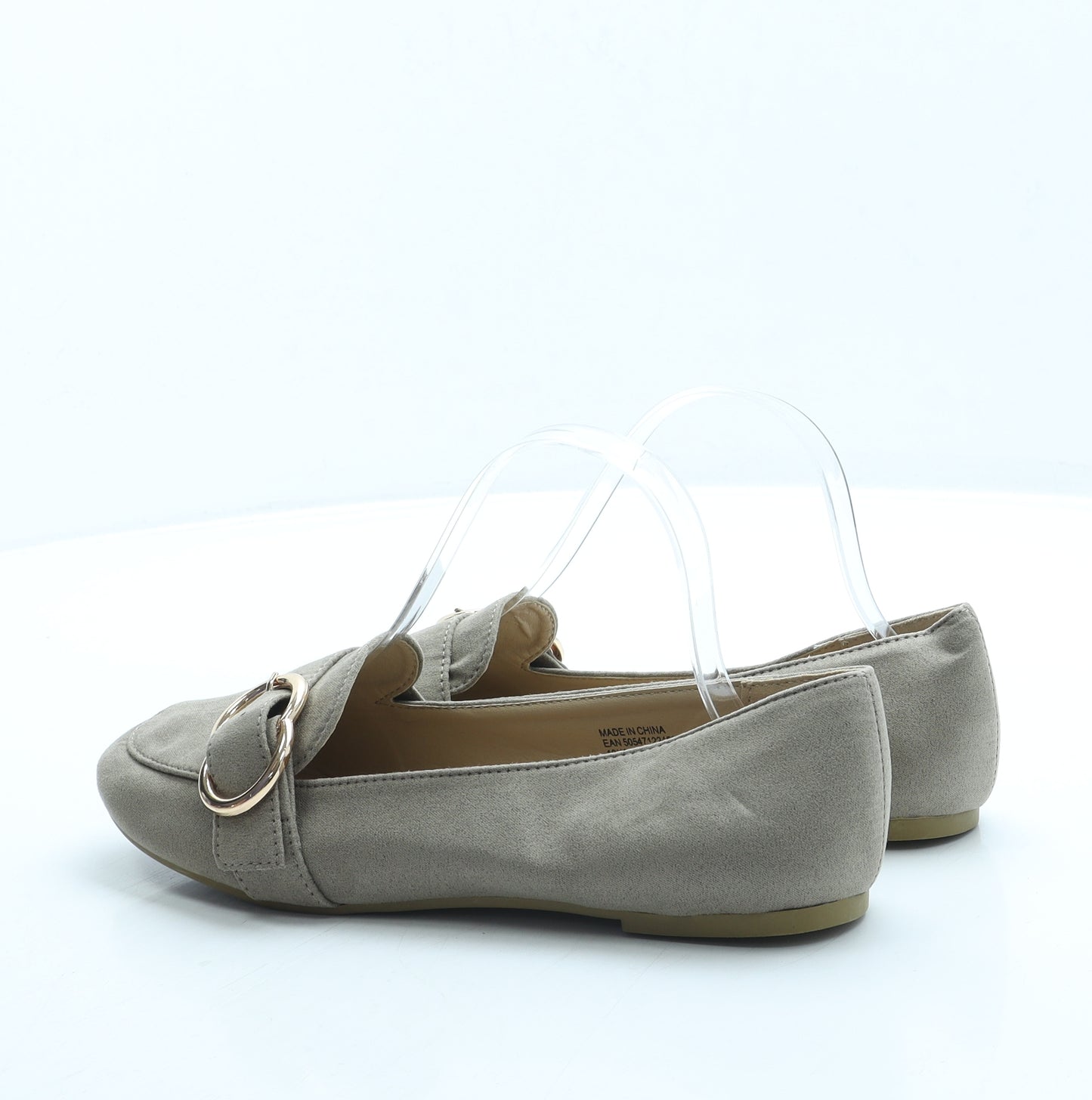 Peacocks Womens Beige Suede Loafer Flat UK 6 39