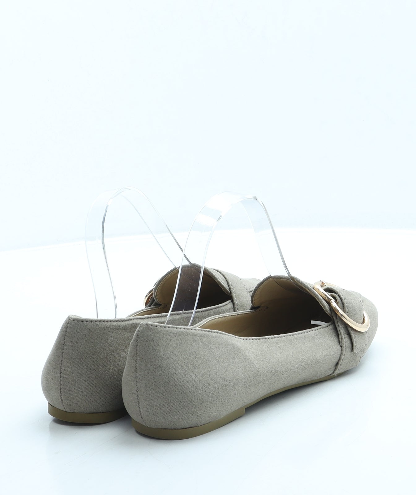 Peacocks Womens Beige Suede Loafer Flat UK 6 39