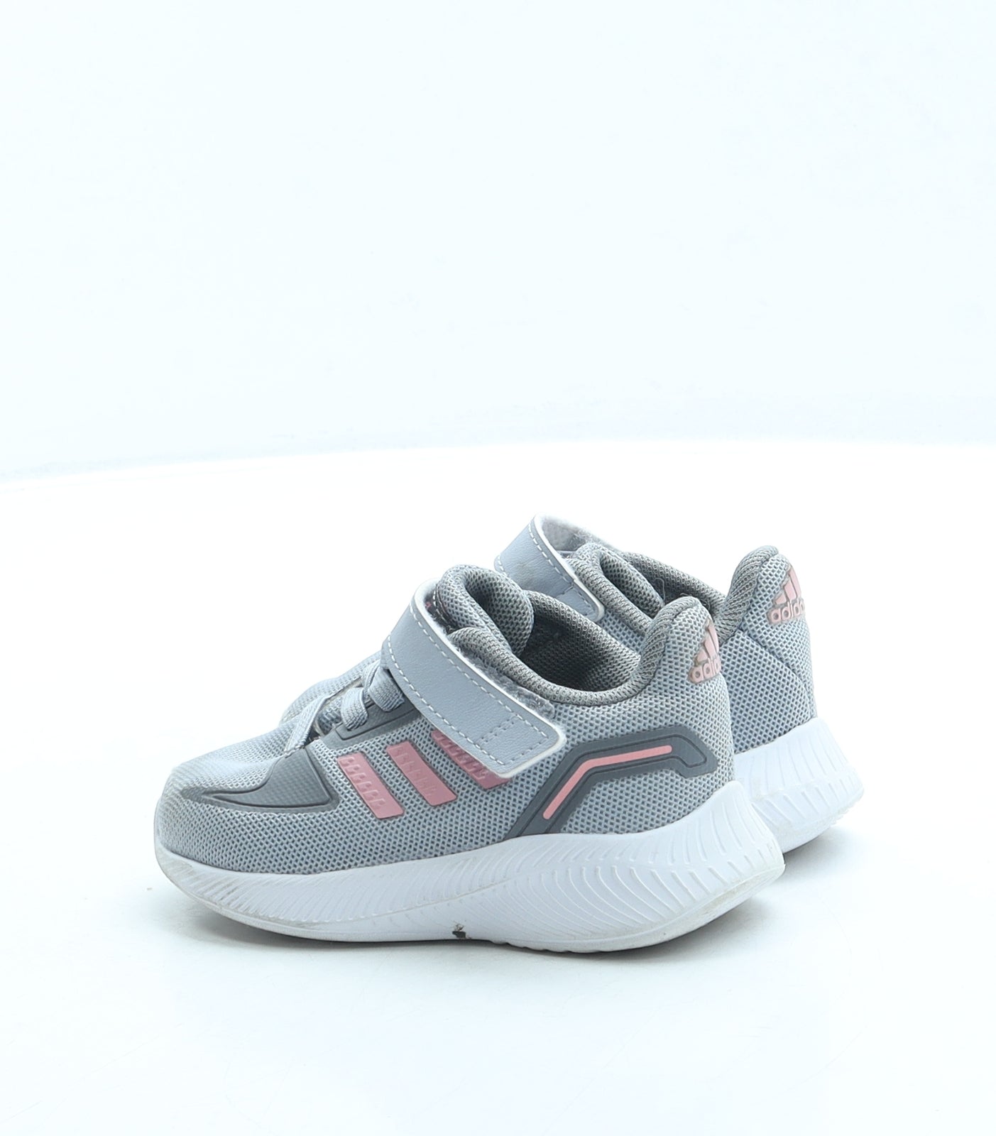 adidas Girls Grey Polyester Trainer UK 4 20