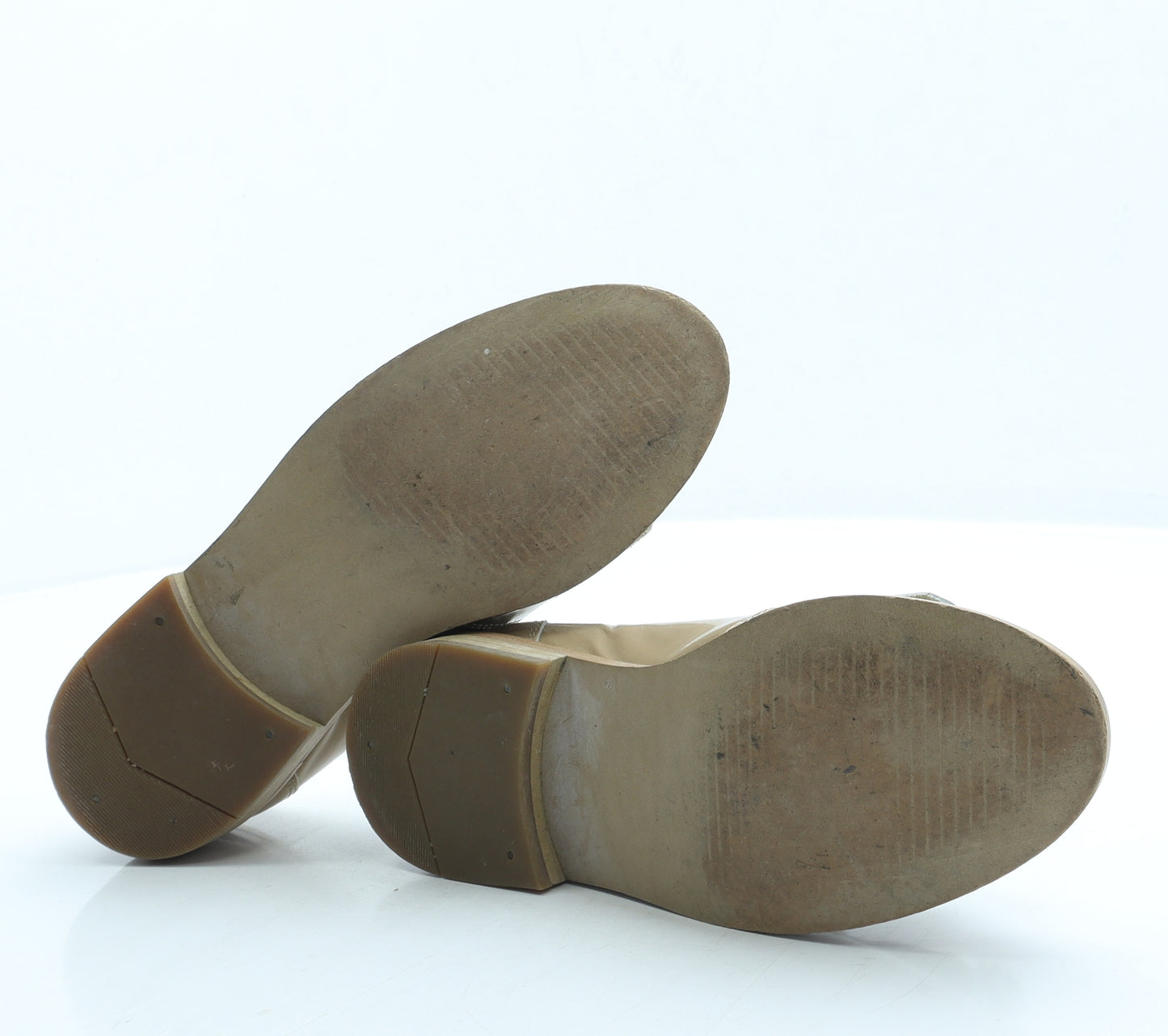 Russell & Bromley Womens Beige Leather Loafer Flat UK 4 37