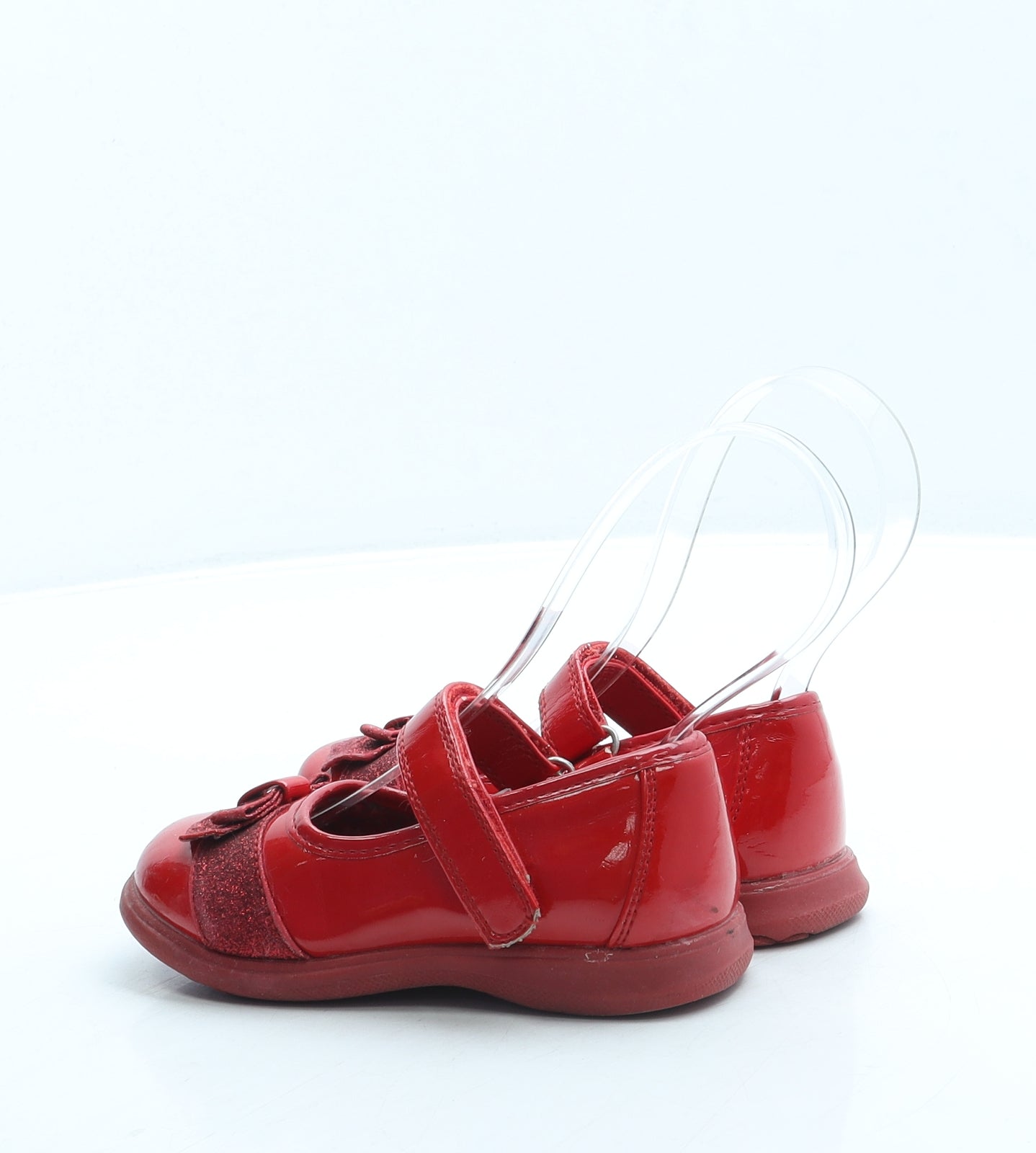 Feet Street Girls Red Leather Mary Jane Flat UK 7