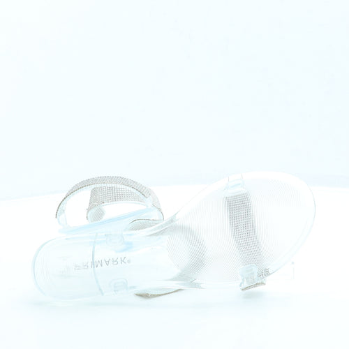 Primark Womens Clear Rubber Slip On Sandal UK 7 40 US 9