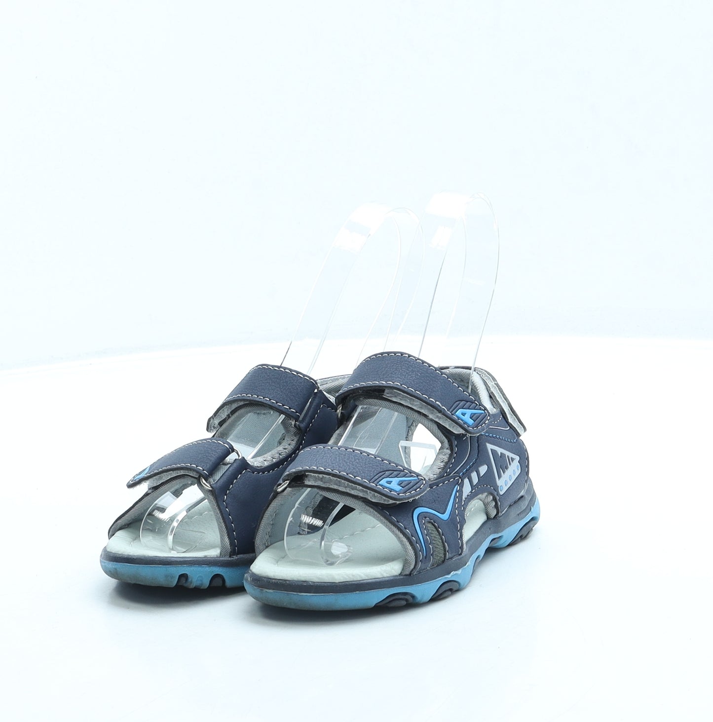Preworn Boys Blue Leather Slingback Sandal UK 7.5 25