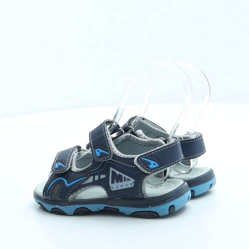 Preworn Boys Blue Leather Slingback Sandal UK 7.5 25