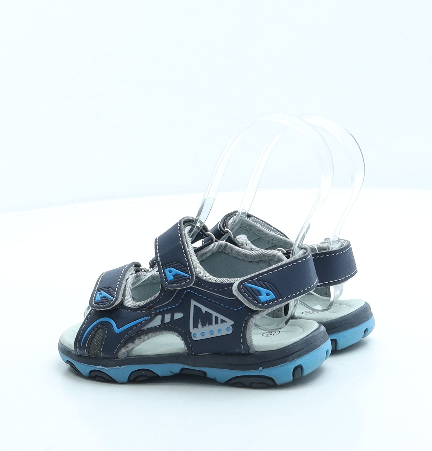 Preworn Boys Blue Leather Slingback Sandal UK 7.5 25