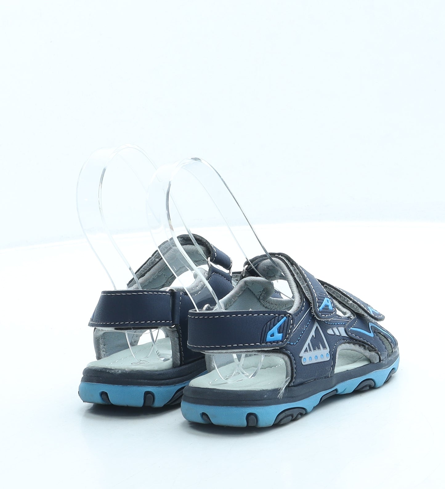 Preworn Boys Blue Leather Slingback Sandal UK 7.5 25