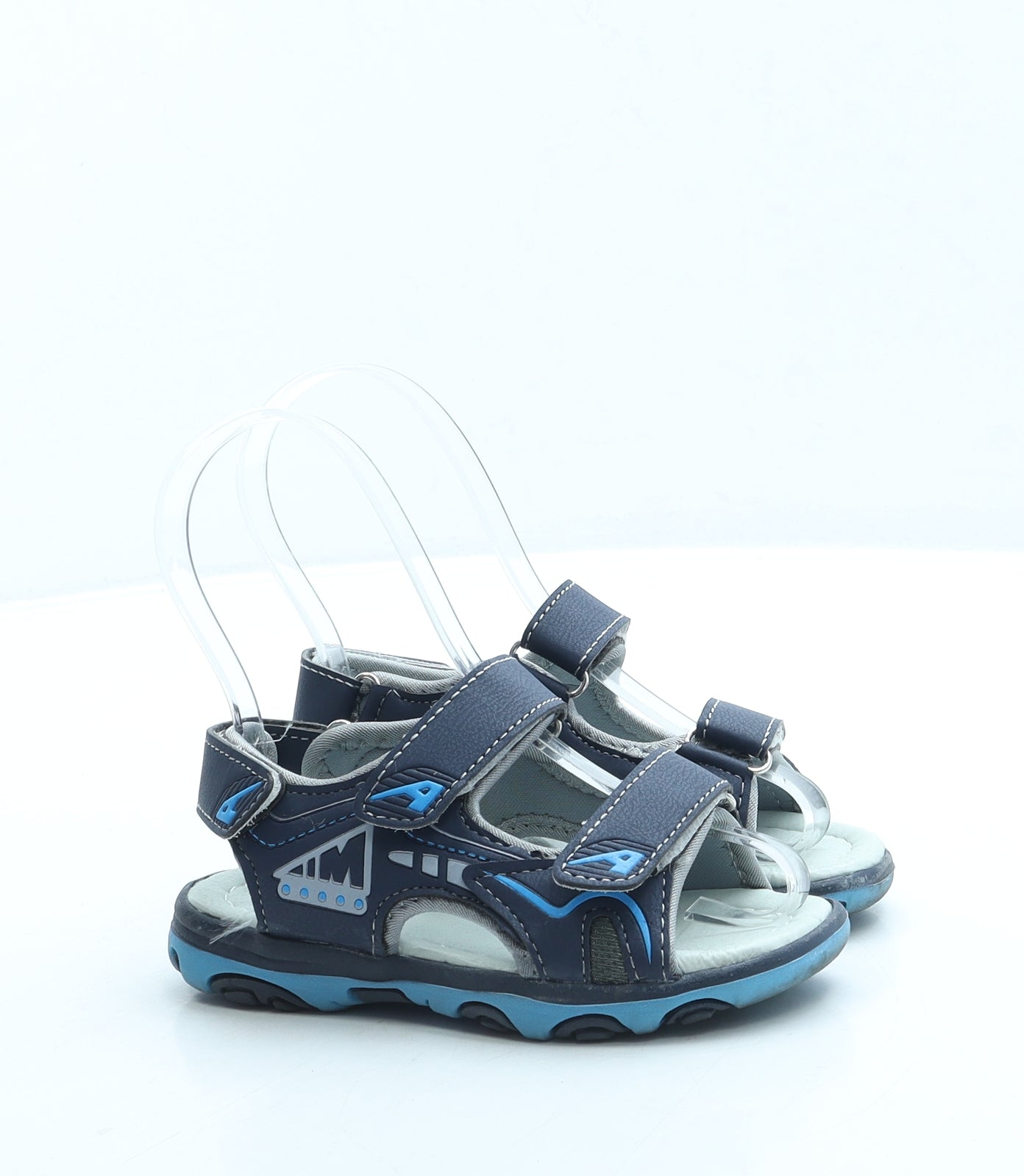 Preworn Boys Blue Leather Slingback Sandal UK 7.5 25