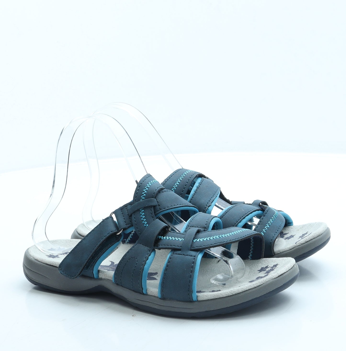 Mountain Warehouse Womens Blue Polyester Slip On Sandal UK 5 38