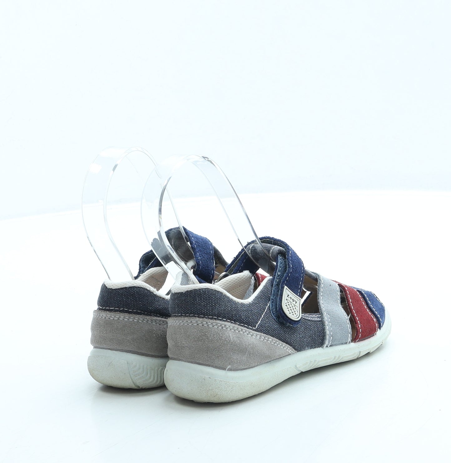 Zapy Boys Blue Suede Slip On Sandal UK 8 26