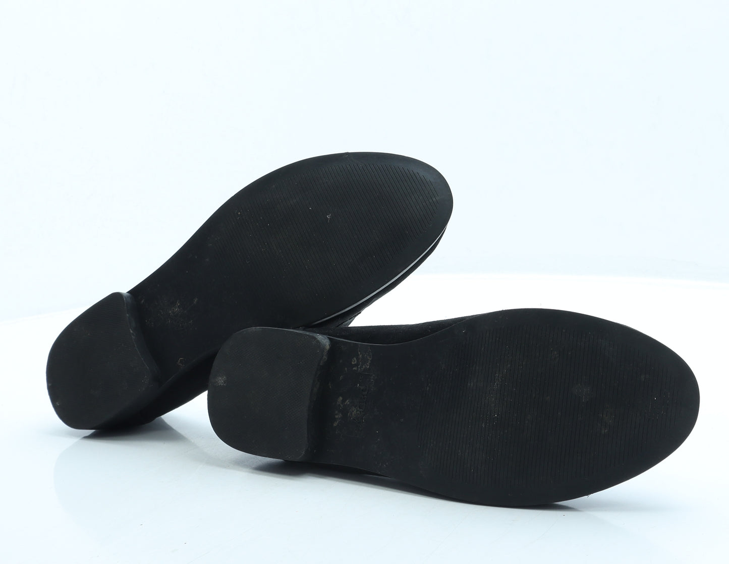 Papaya Womens Black Suede Flat Sandal UK 8 42