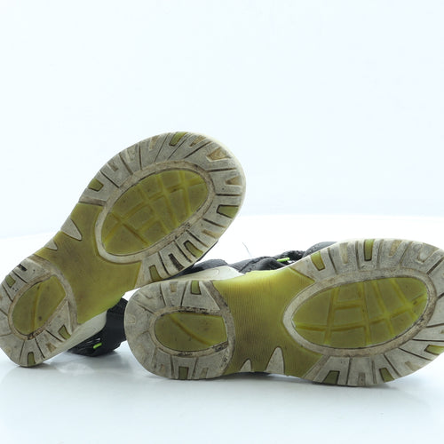 Preworn Boys Grey Polyester Slingback Sandal UK 2 34