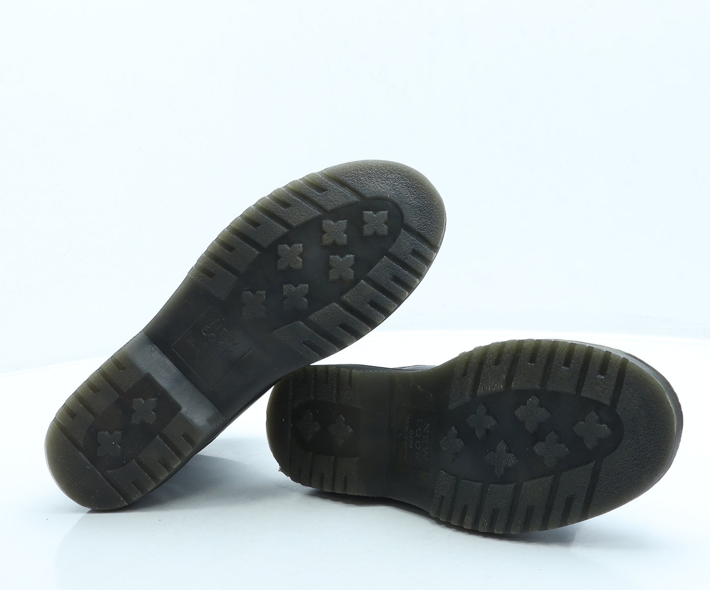 New Look Womens Black Leather Combat Boot UK 6 39