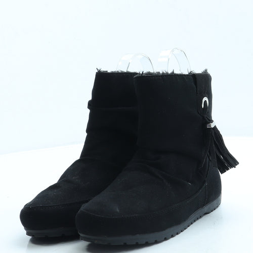 Primark Womens Black Polyester Bootie Boot UK 3 36 US 5
