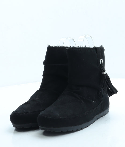 Primark Womens Black Polyester Bootie Boot UK 3 36 US 5