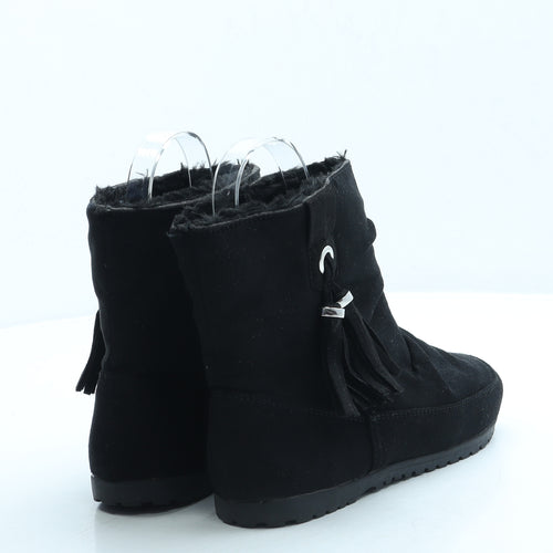 Primark Womens Black Polyester Bootie Boot UK 3 36 US 5