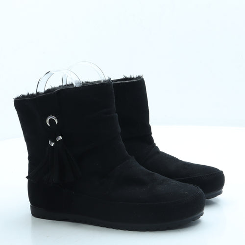 Primark Womens Black Polyester Bootie Boot UK 3 36 US 5