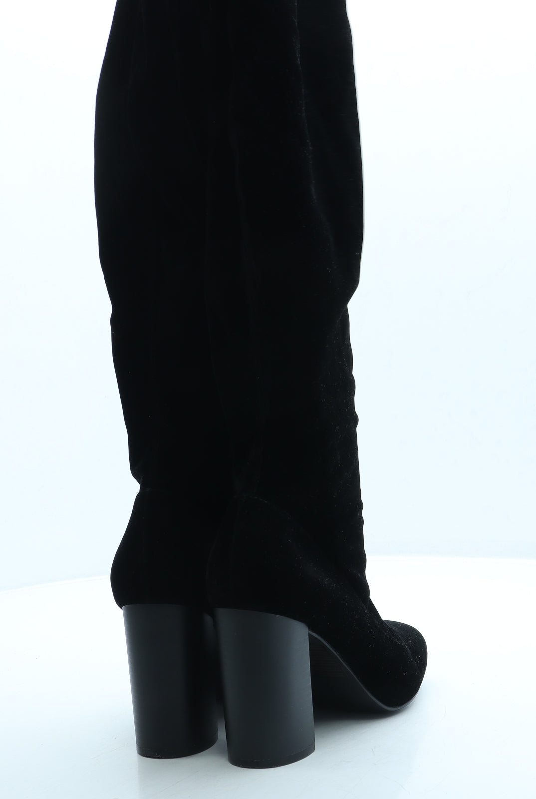 Preworn Womens Black Suede Sock Boot UK 5 38 US 7