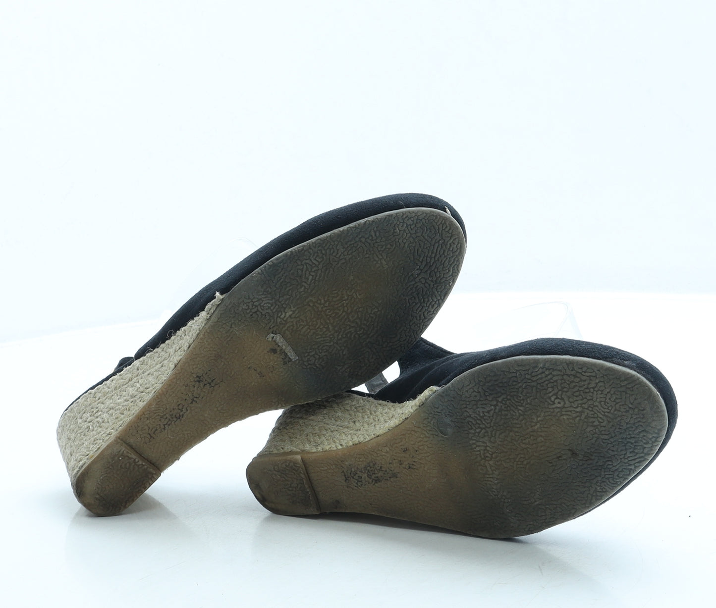 Linea Womens Black Suede Slingback Sandal UK 4 37