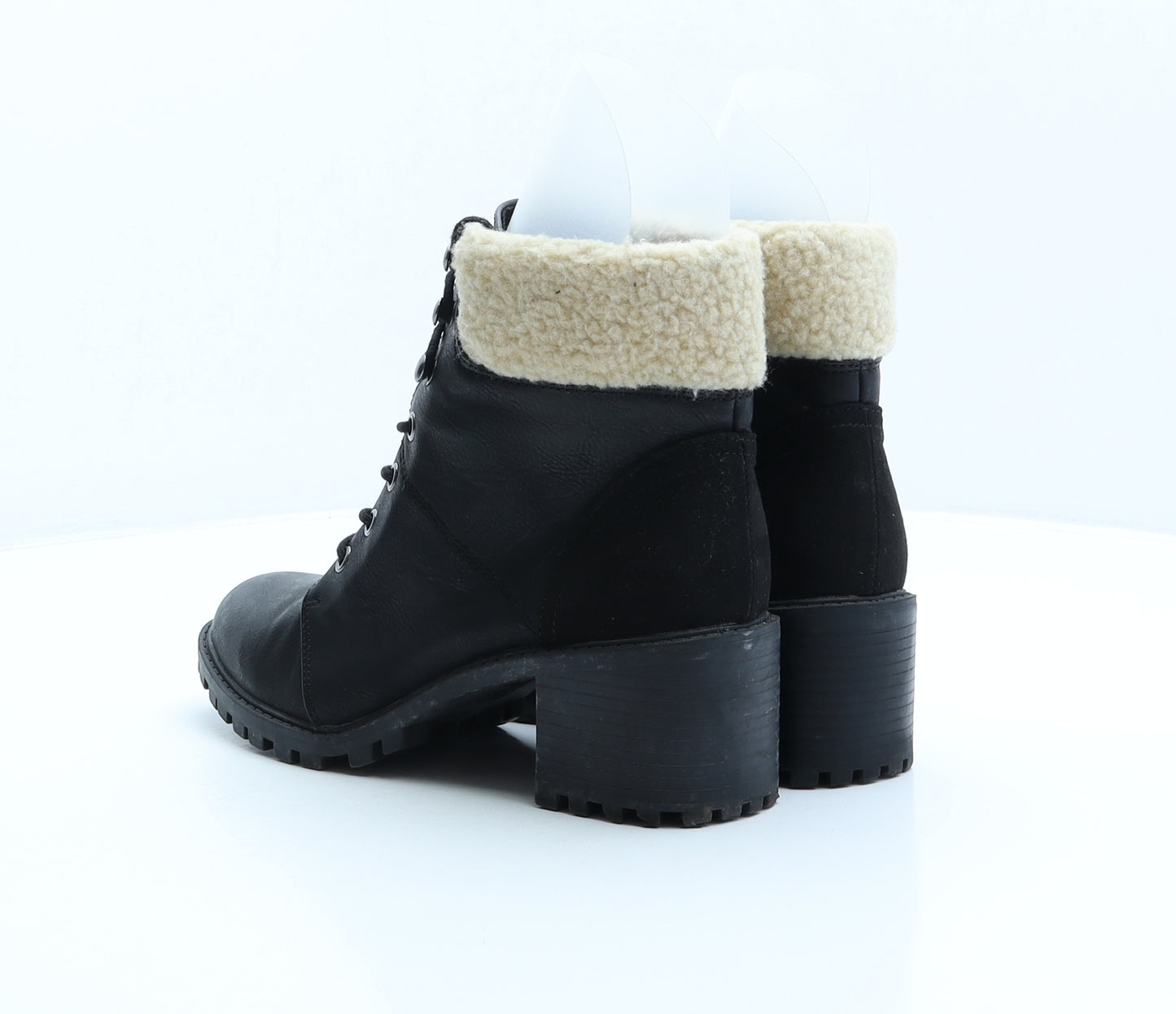 New Look Womens Black Synthetic Combat Boot UK 5 38