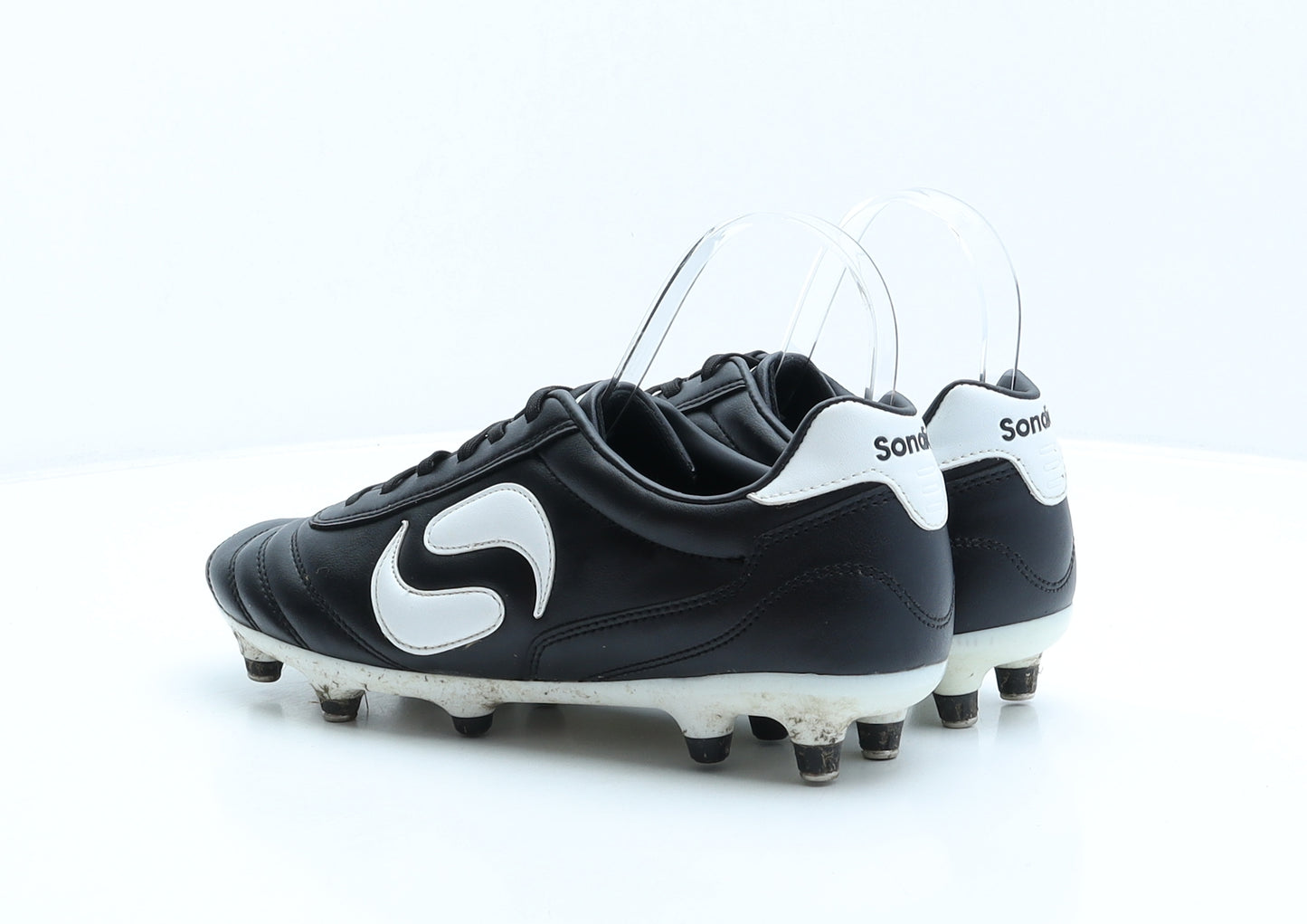 Sondico Mens Black Geometric Synthetic Trainer UK 7 41 - Football shoes