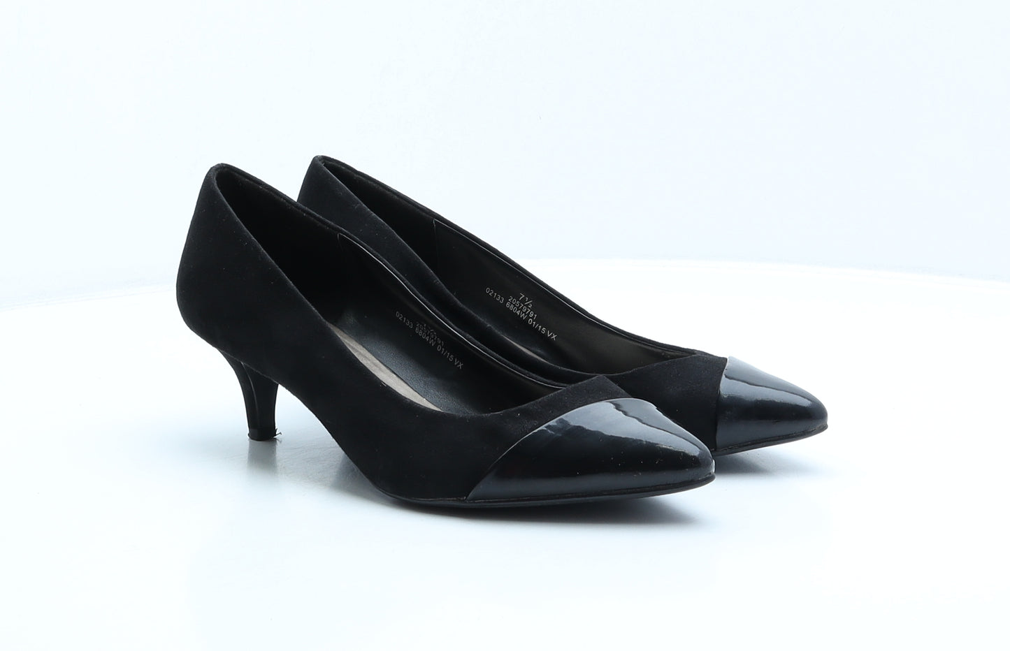 Marks and Spencer Womens Black Polyester Court Heel UK 7.5