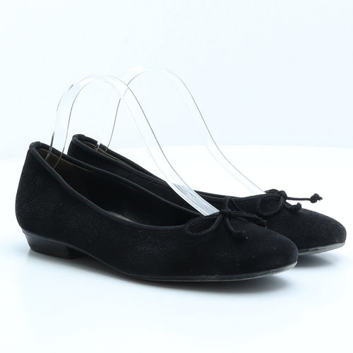 Paul Green Womens Black Synthetic Ballet Flat UK 4.5