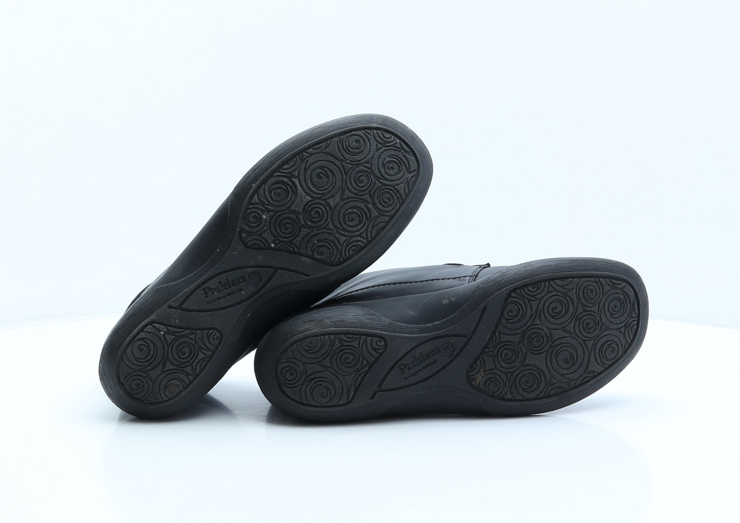 Padders Womens Black Leather Bootie Boot UK 7