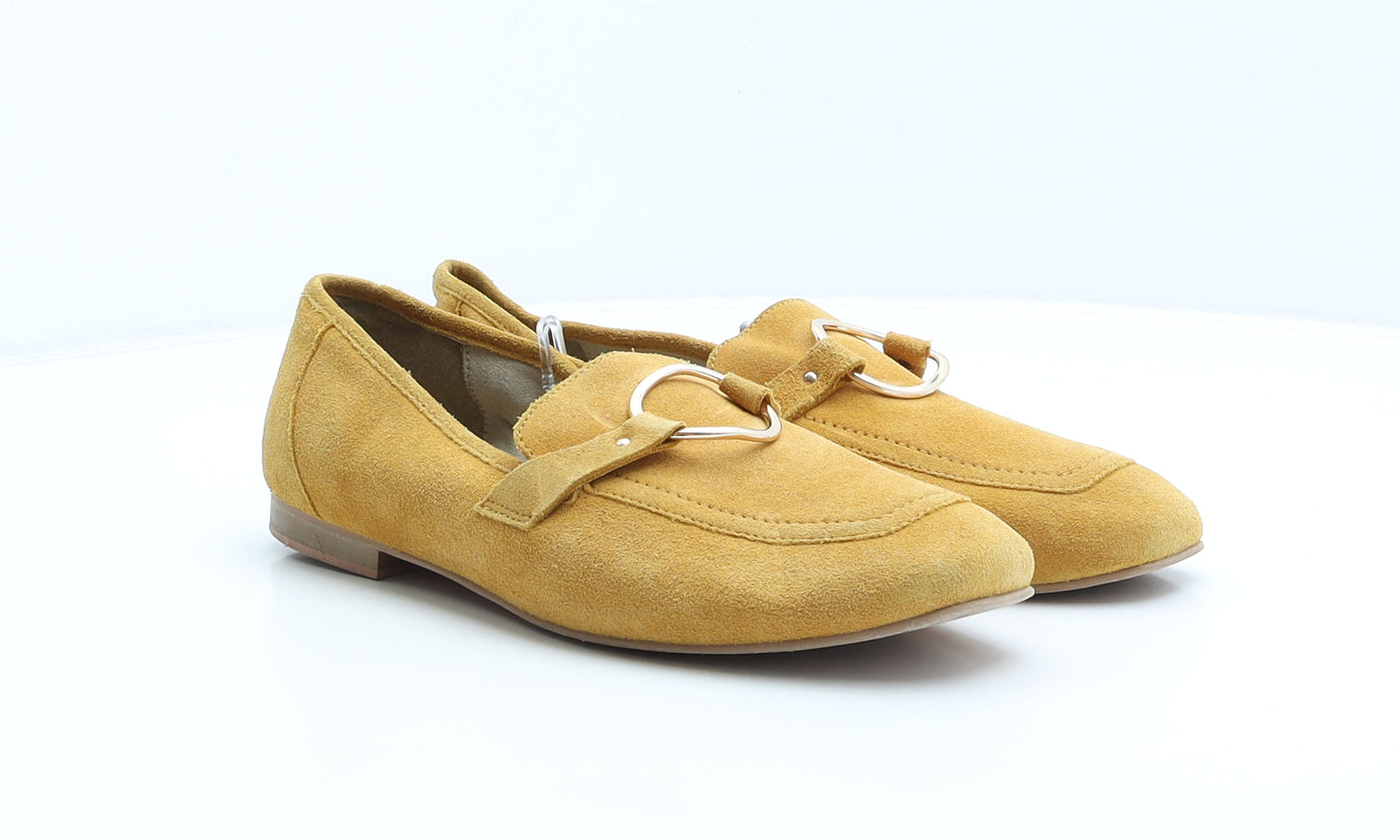 Accessorize Womens Yellow Suede Loafer Flat UK 8 41