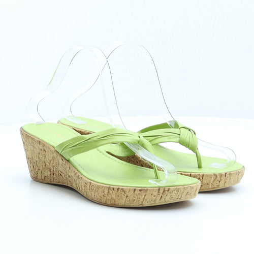 Lotus Womens Green Synthetic Thong Sandal UK 6 39