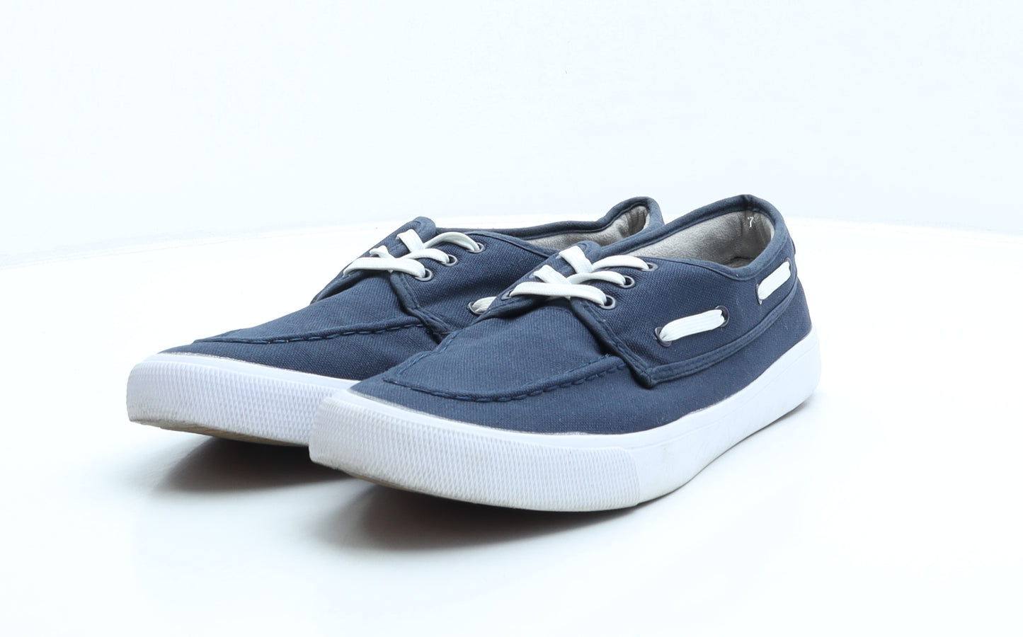 Burton Mens Blue Polyester Boat Shoe Casual UK 9 43