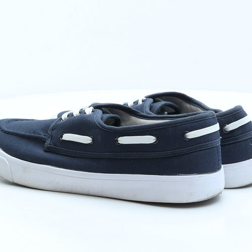 Burton Mens Blue Polyester Boat Shoe Casual UK 9 43