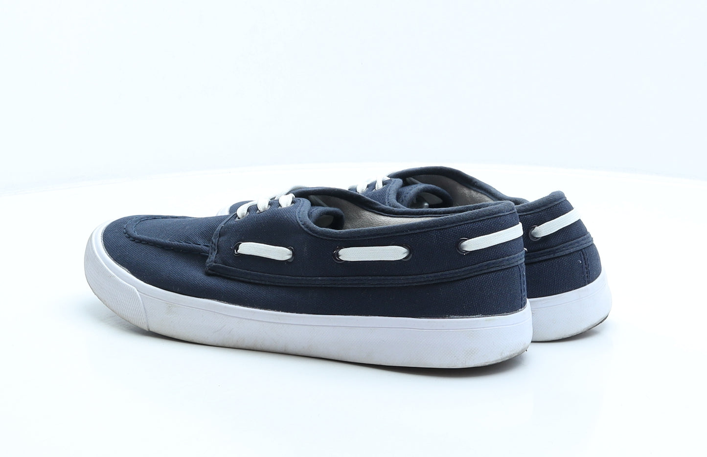 Burton Mens Blue Polyester Boat Shoe Casual UK 9 43