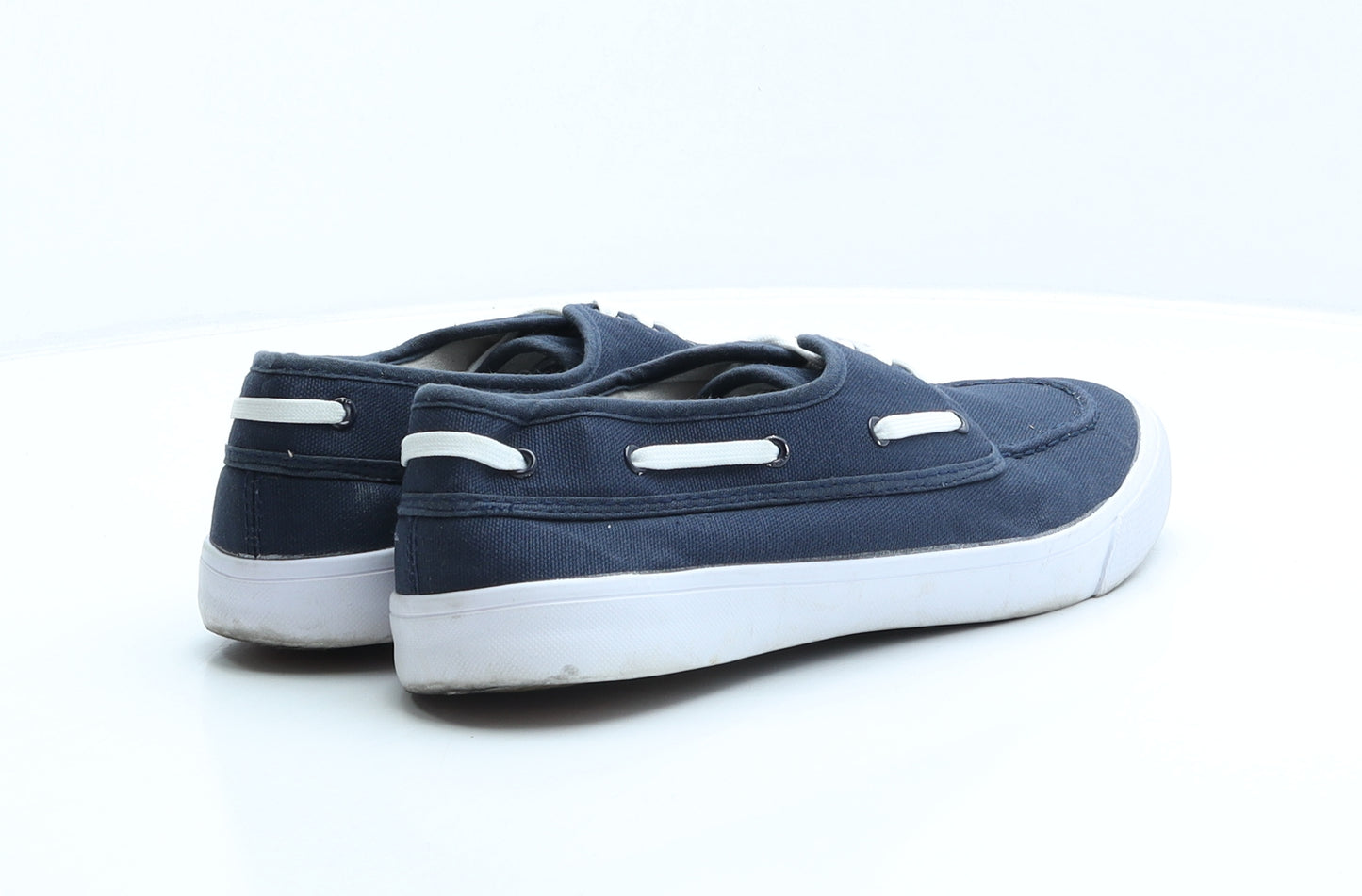 Burton Mens Blue Polyester Boat Shoe Casual UK 9 43