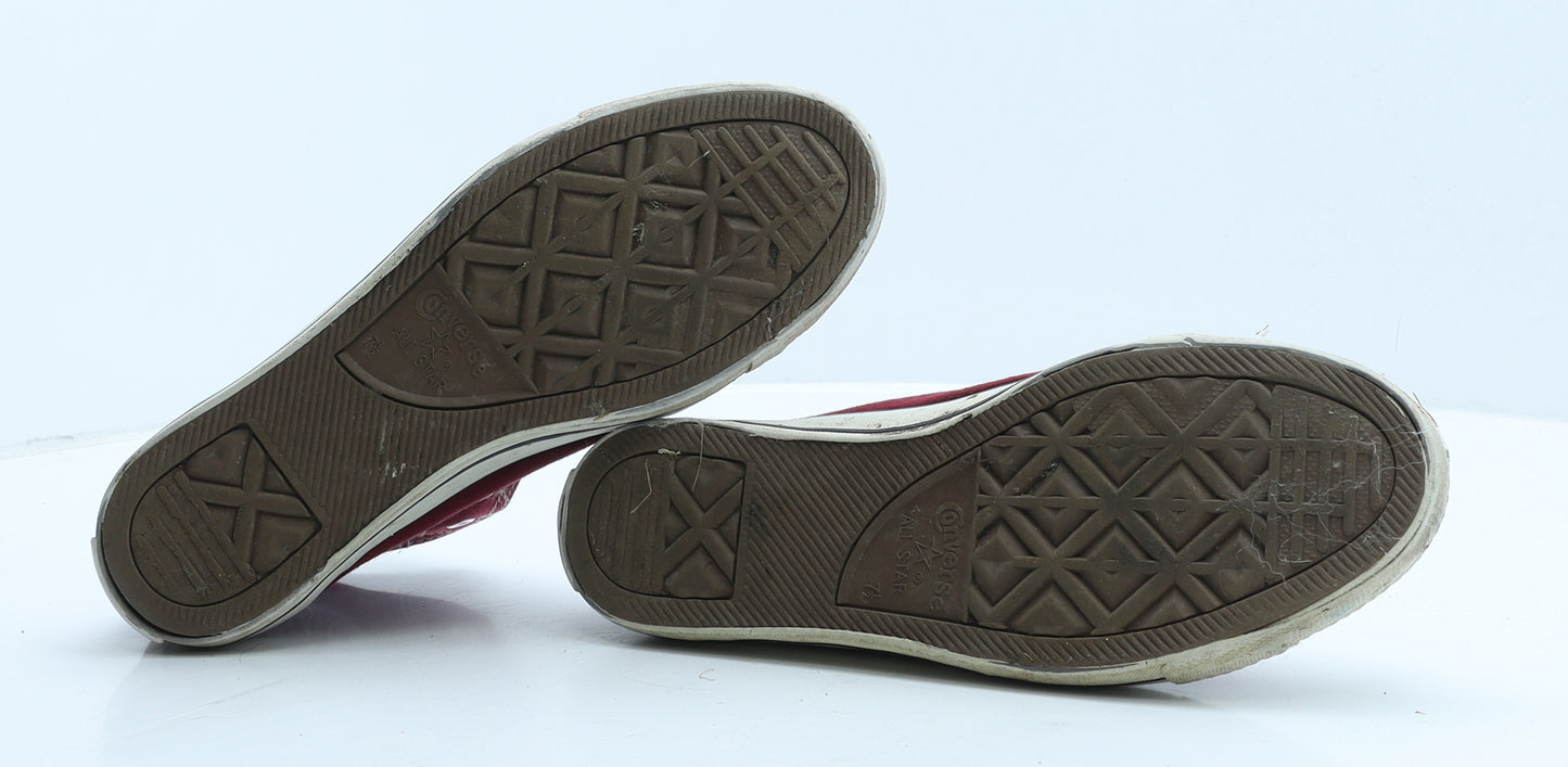 Converse Mens Red Fabric Trainer UK 7.5 41