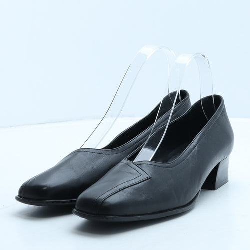 Van Dal Womens Black Leather Court Heel UK 5