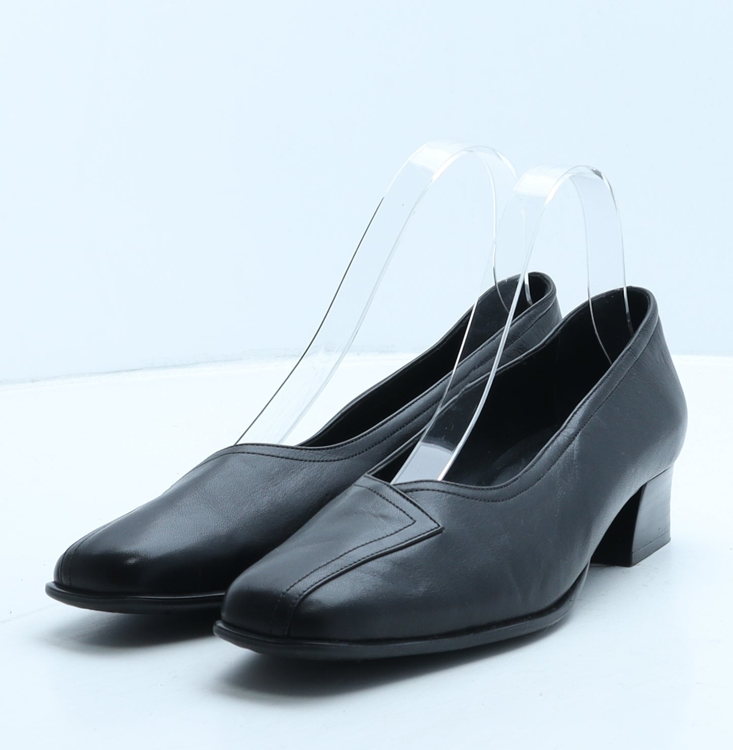 Van Dal Womens Black Leather Court Heel UK 5